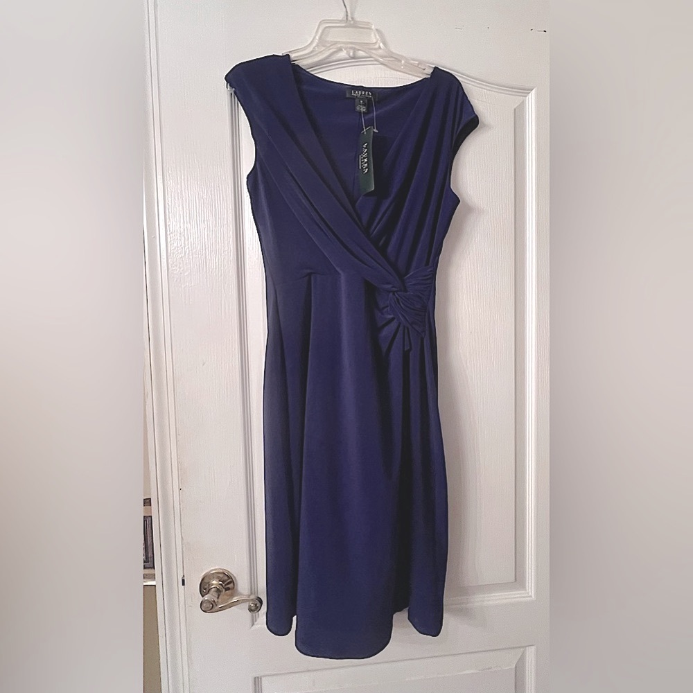 NWT-Lauren Ralph Lauren Faux Wrap Dress